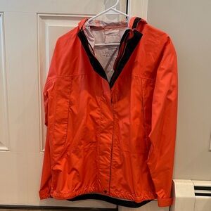 NEW L.L. Bean Women's Orange Rain Jacket Medium
